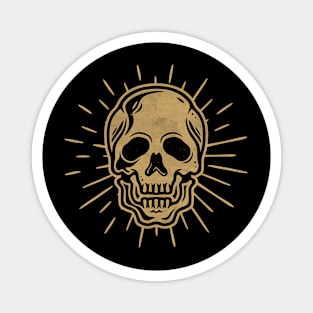 Vintage Skull Tattoo Art Magnet